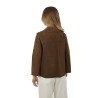 Giubbino The Jackie Gaia in Suede Marrone